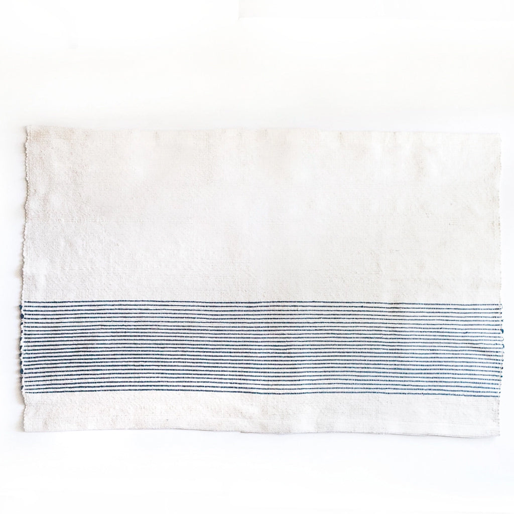 Handwoven Hand-spun Cotton Bathmat, Ethiopia