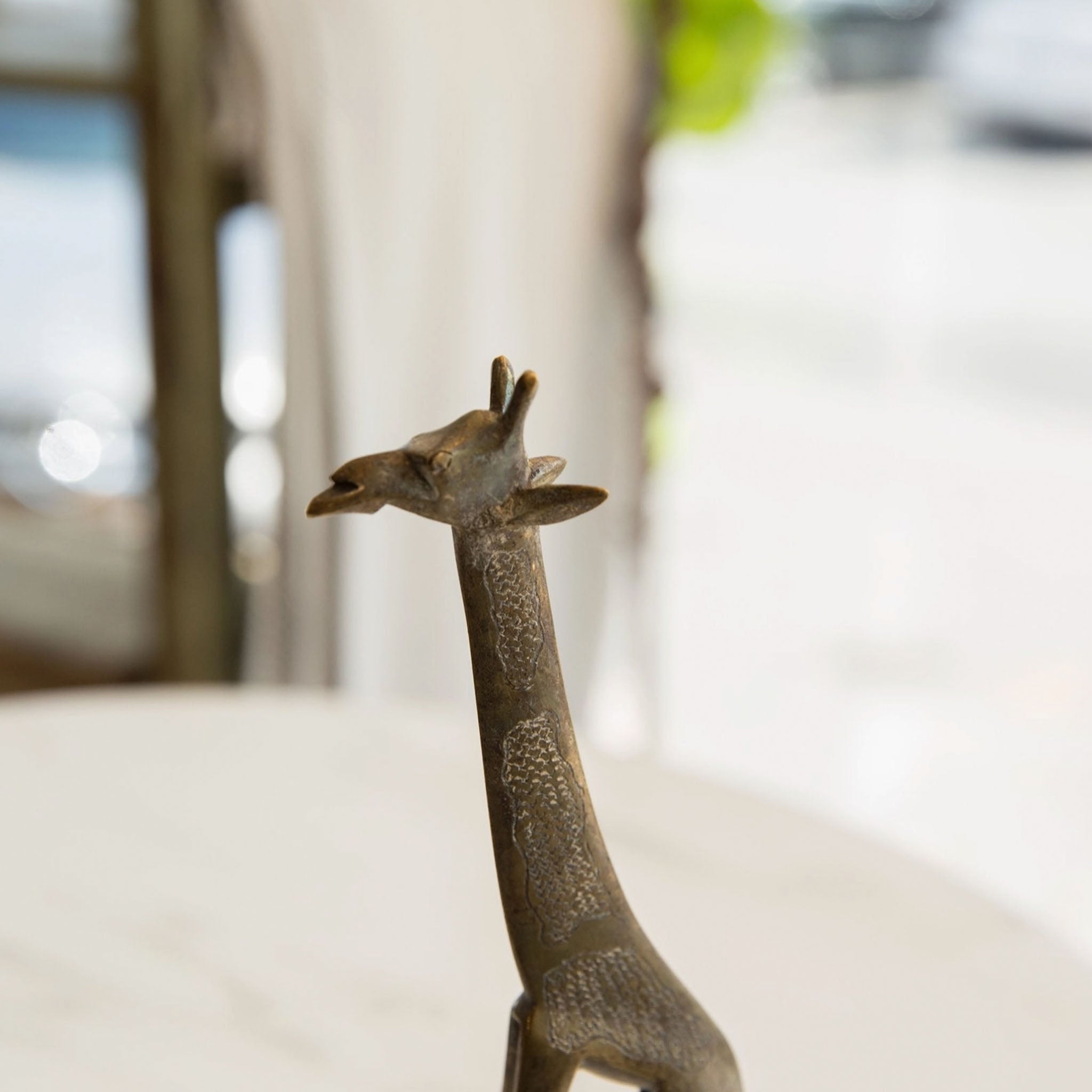 Vintage Bronze Giraffe, Mali