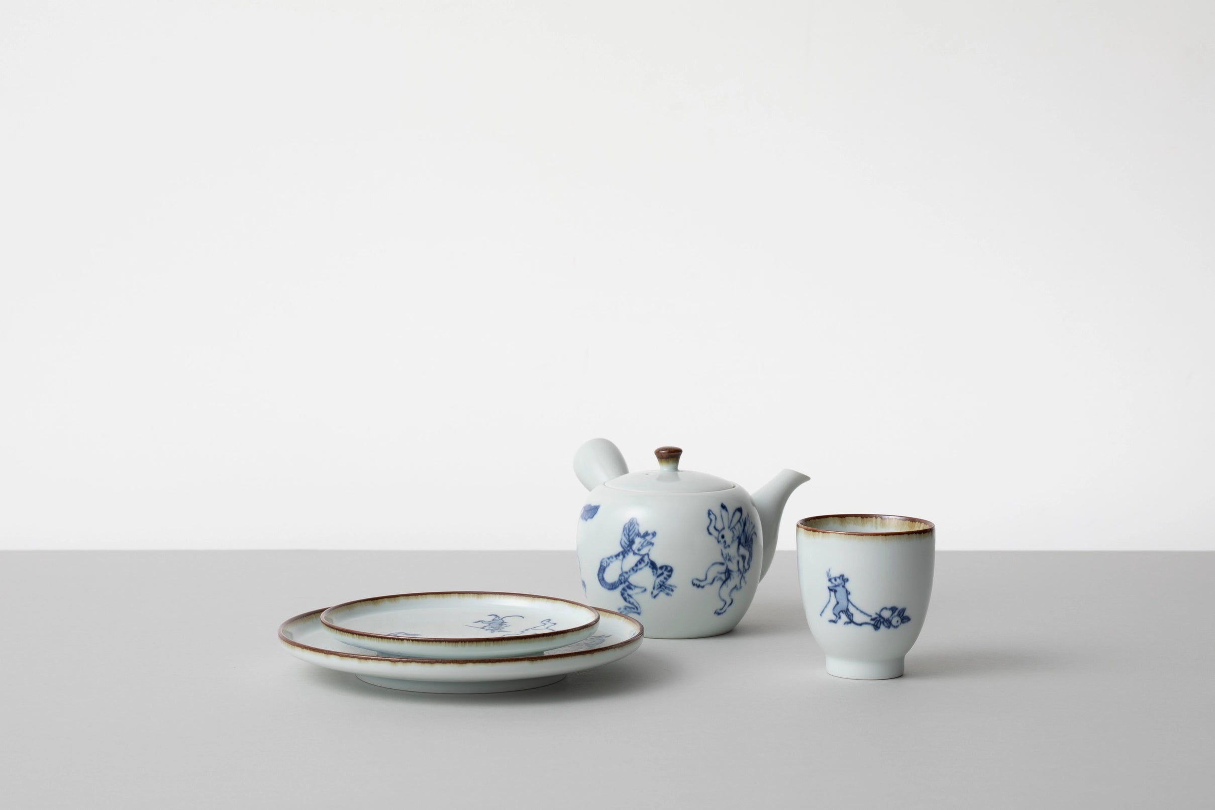 MARU CHOJUGIGA Large Plate, Japan