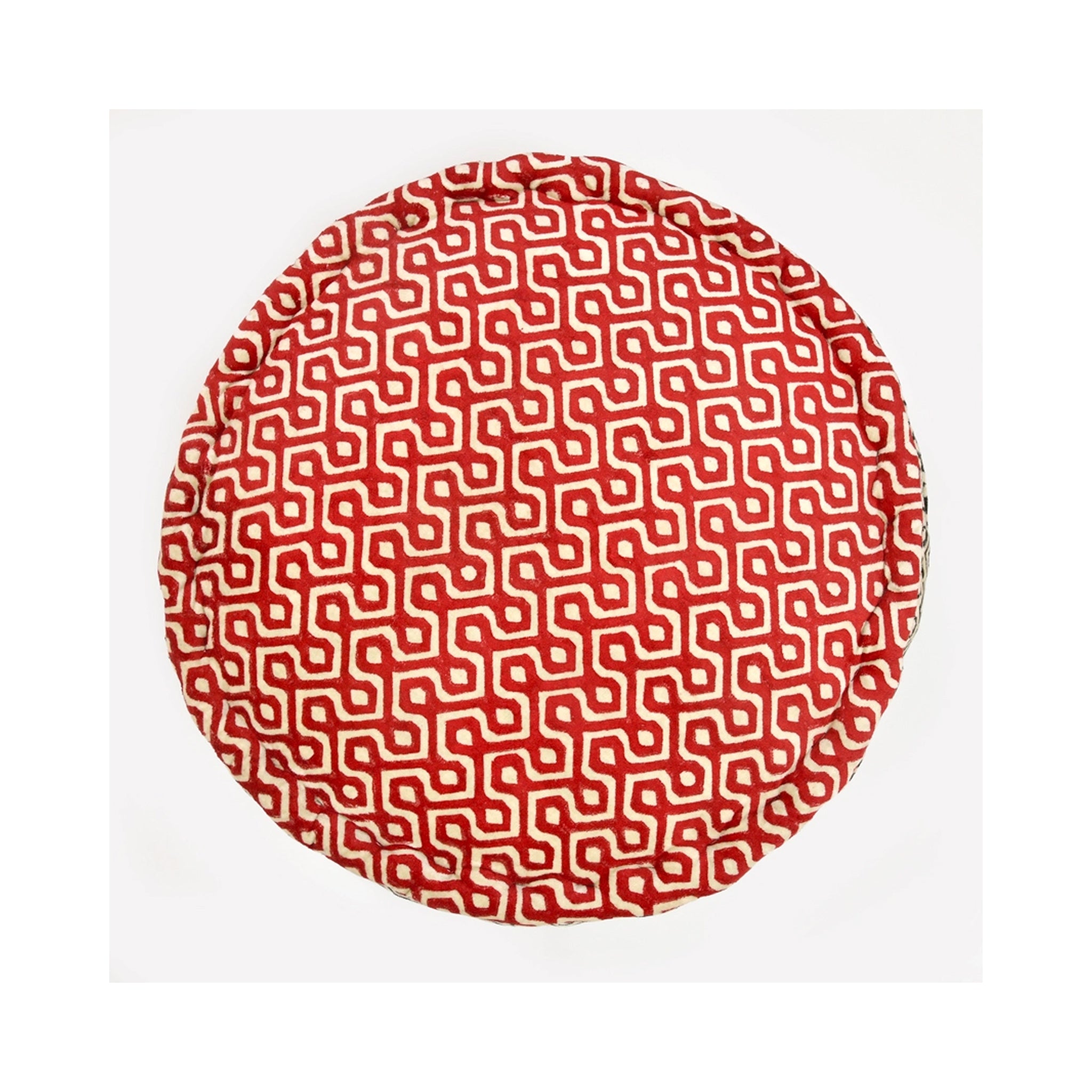 Handmade Block Print Meditation Cushion, Jaipur