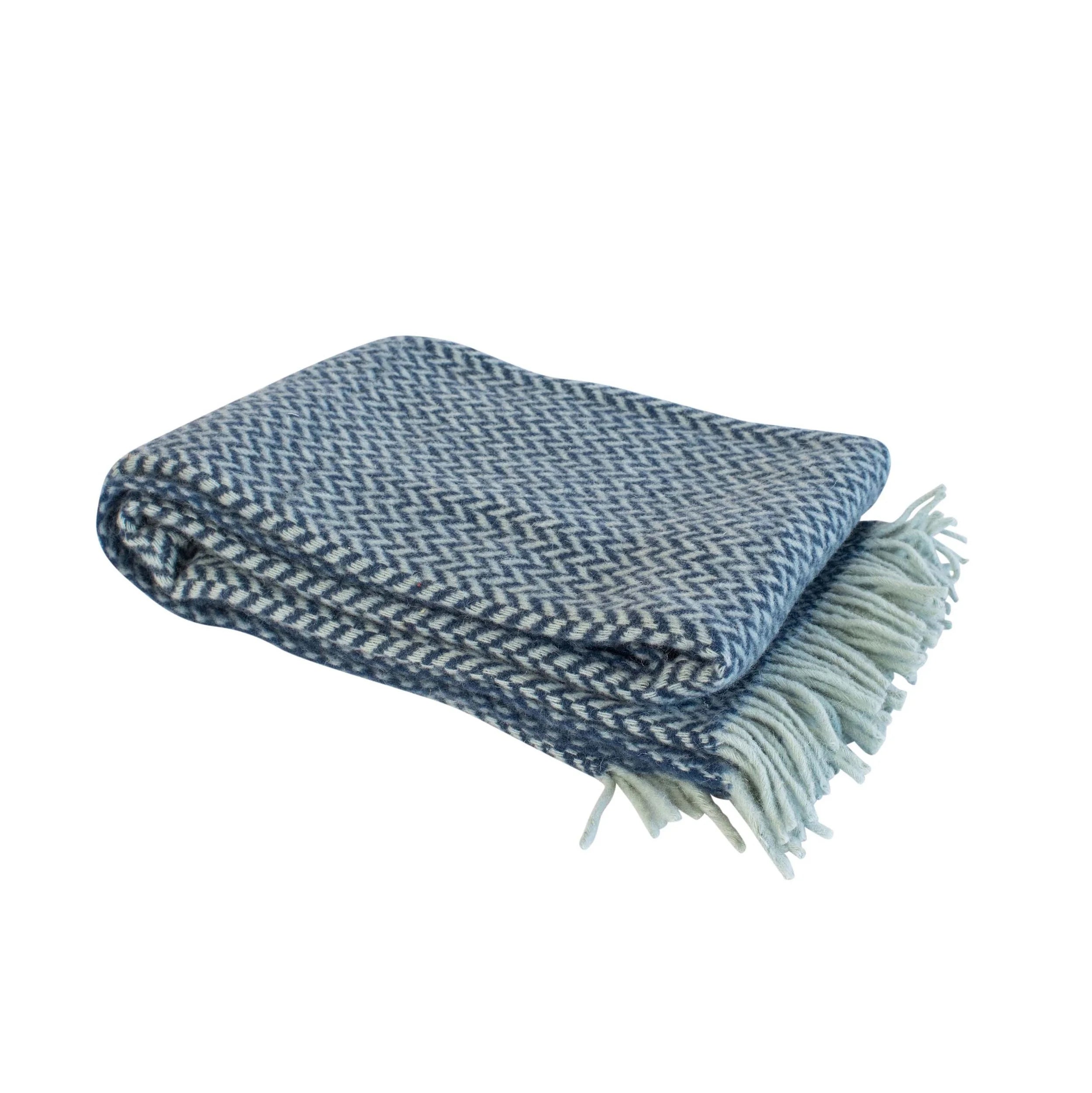 Handwoven Wool Chevron Throw, Turkey