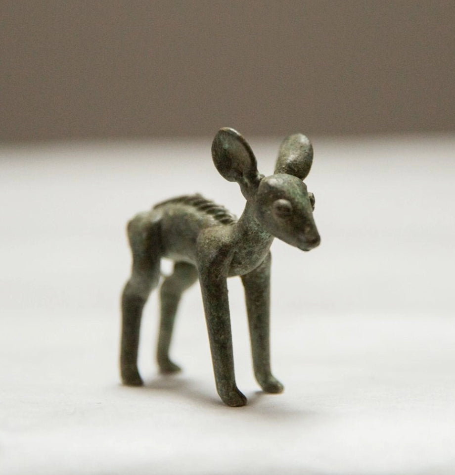 Vintage Oxidized Dark Bronze Ewe