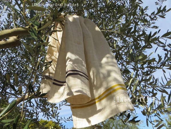 Japan AXCIS Natural linen bath multi towel: Grey