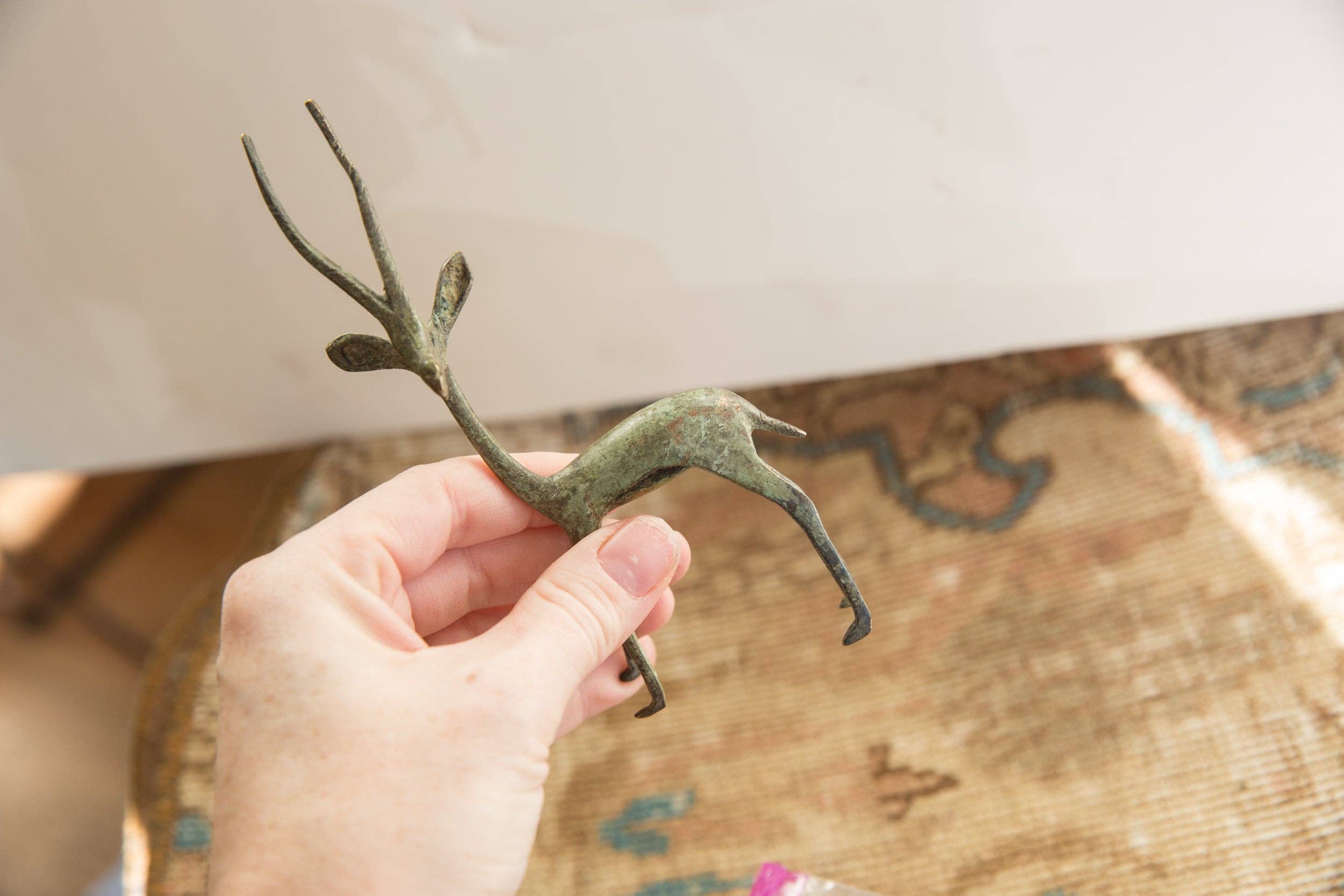 Vintage African Brightly Oxidized Gazelle