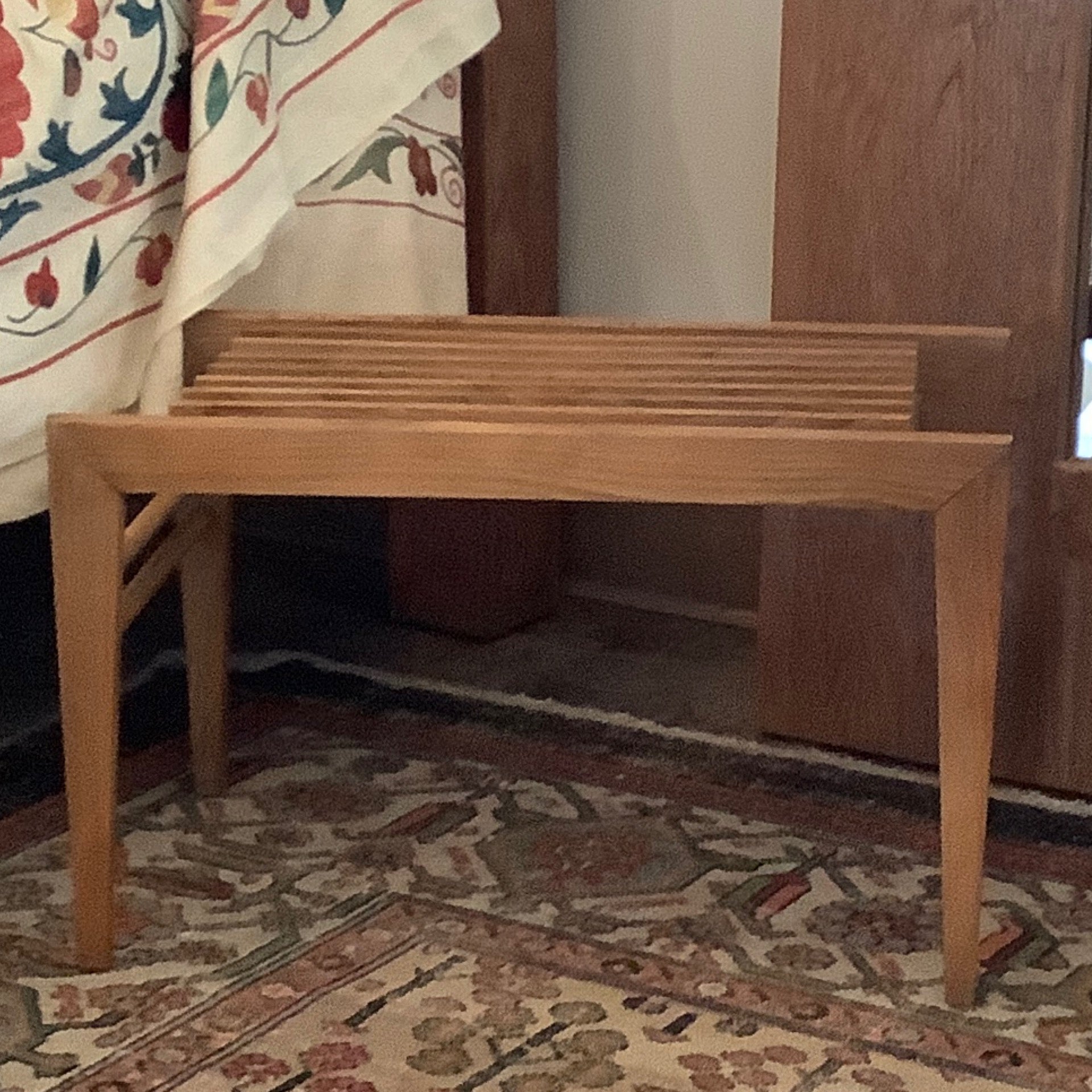 Mini Mid Century Slat Bench