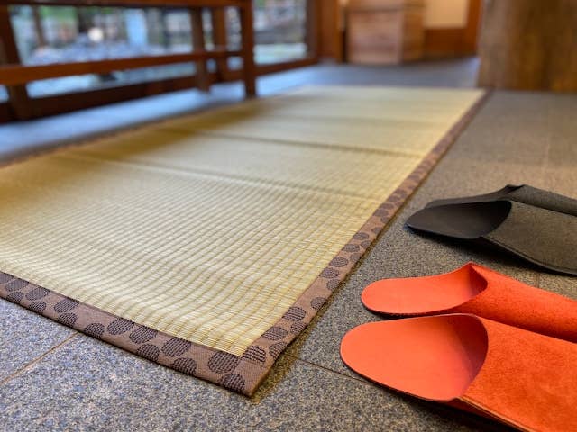 MATSUBA goza(straw) mat: SAKUKA(Red)
