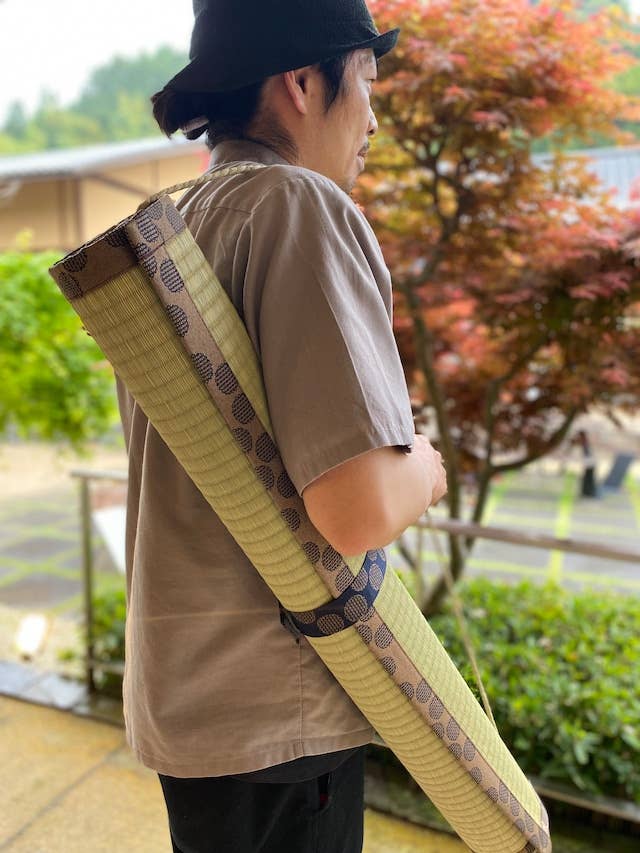 MATSUBA goza(straw) mat: SAKUKA(Red)