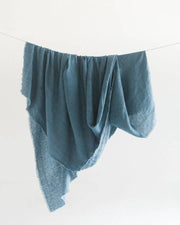 Stone Washed Linen Throw Blanket, India
