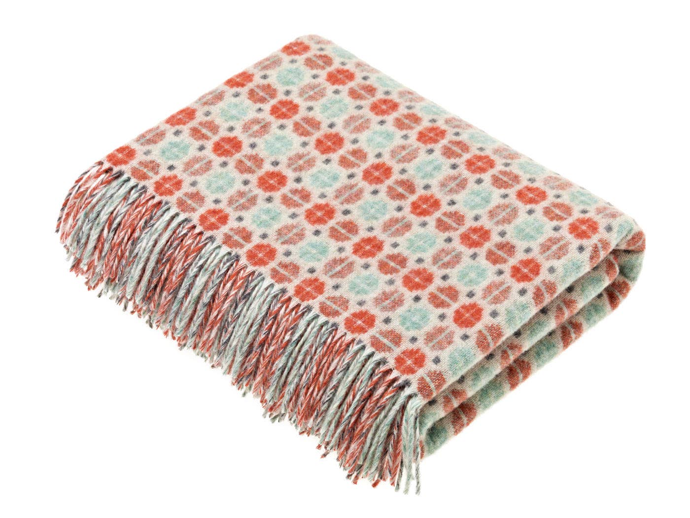 Merino Throw Blanket, Milan Range, Sky Blue, UK