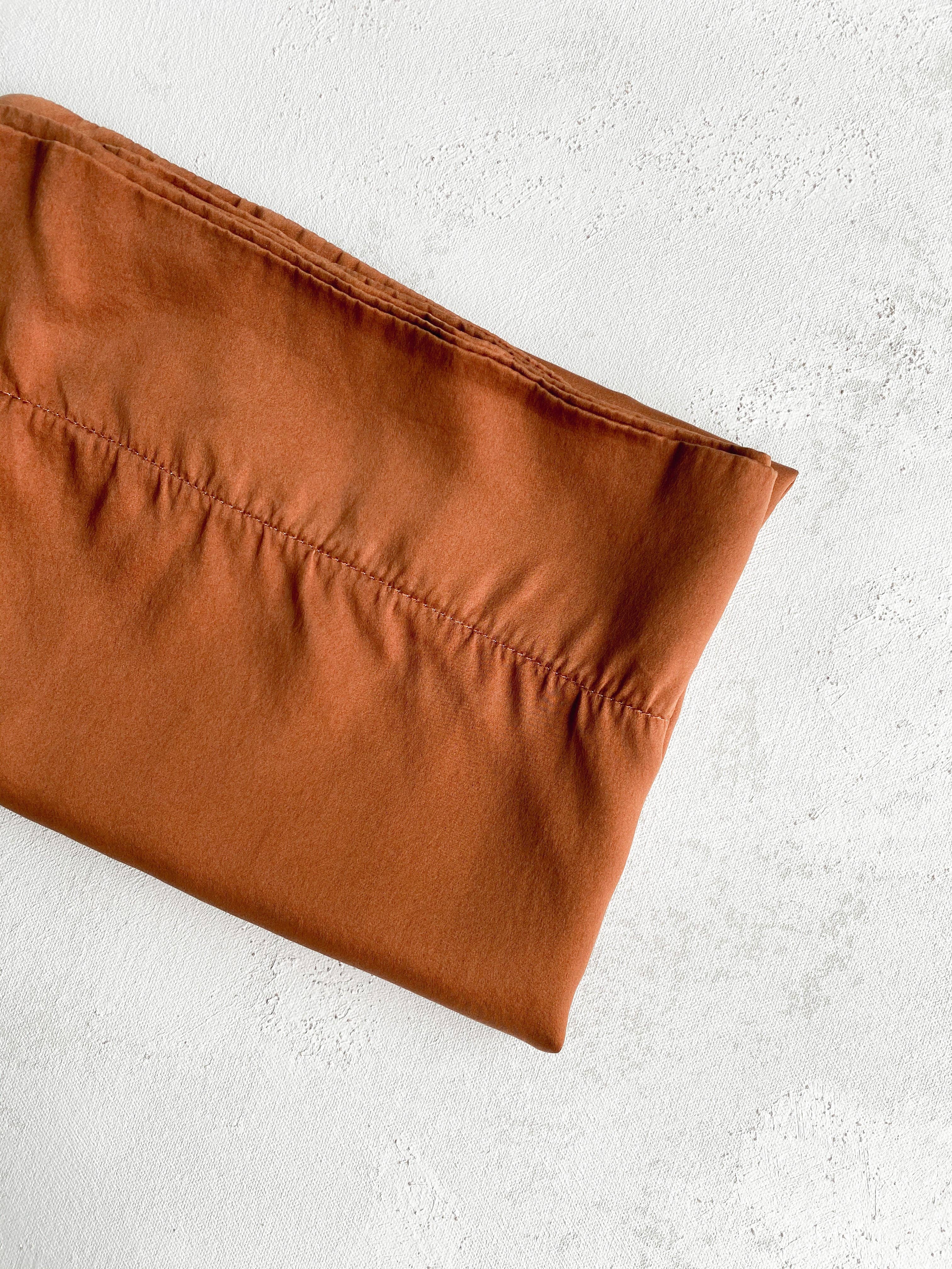 Silk Pillowcase in Rust: Standard