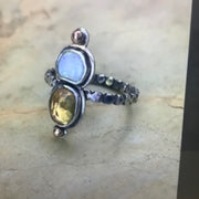 Stefani Blain Ring ~ Opal & Citrine