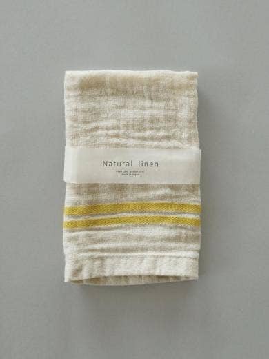 Japan AXCIS Natural linen handtowel: Grey