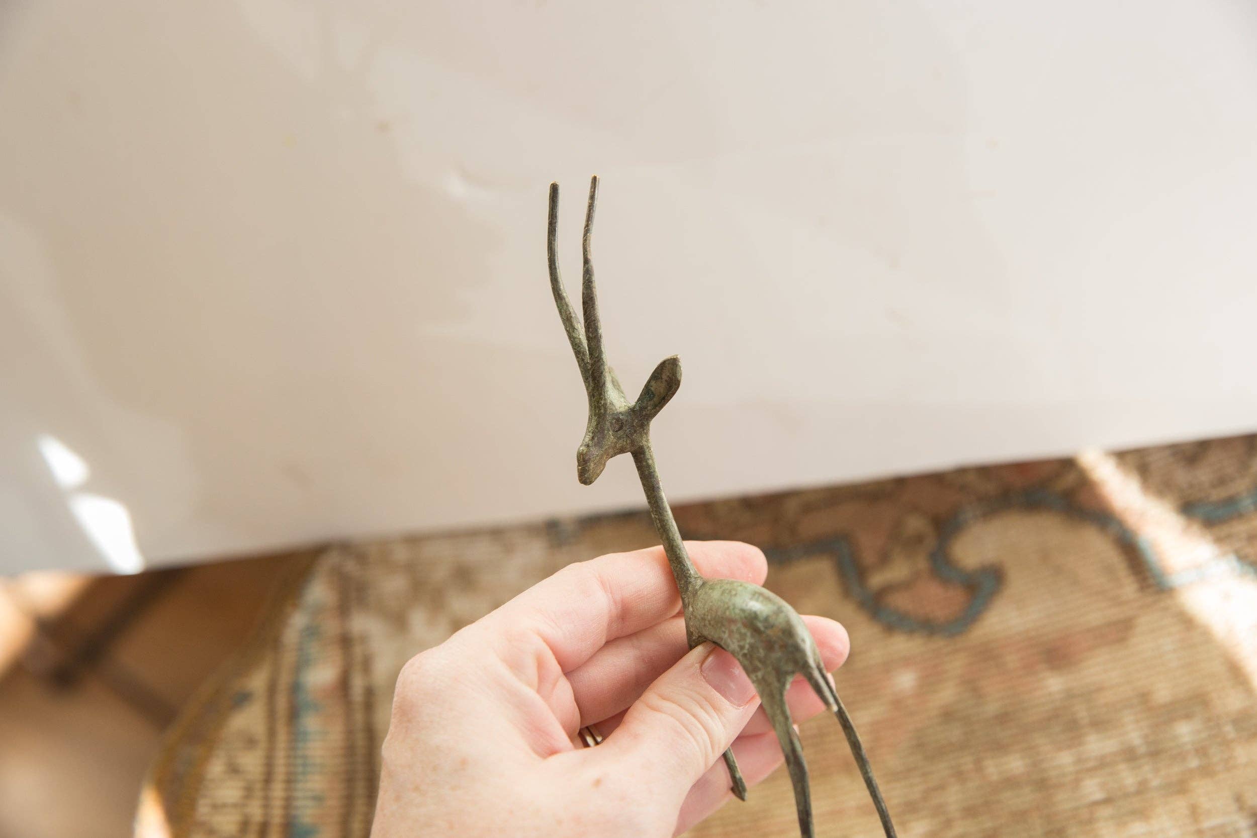 Vintage African Brightly Oxidized Gazelle