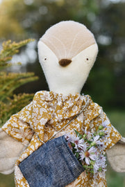 Olive the Owl -Liberty Ochre Floral Dress