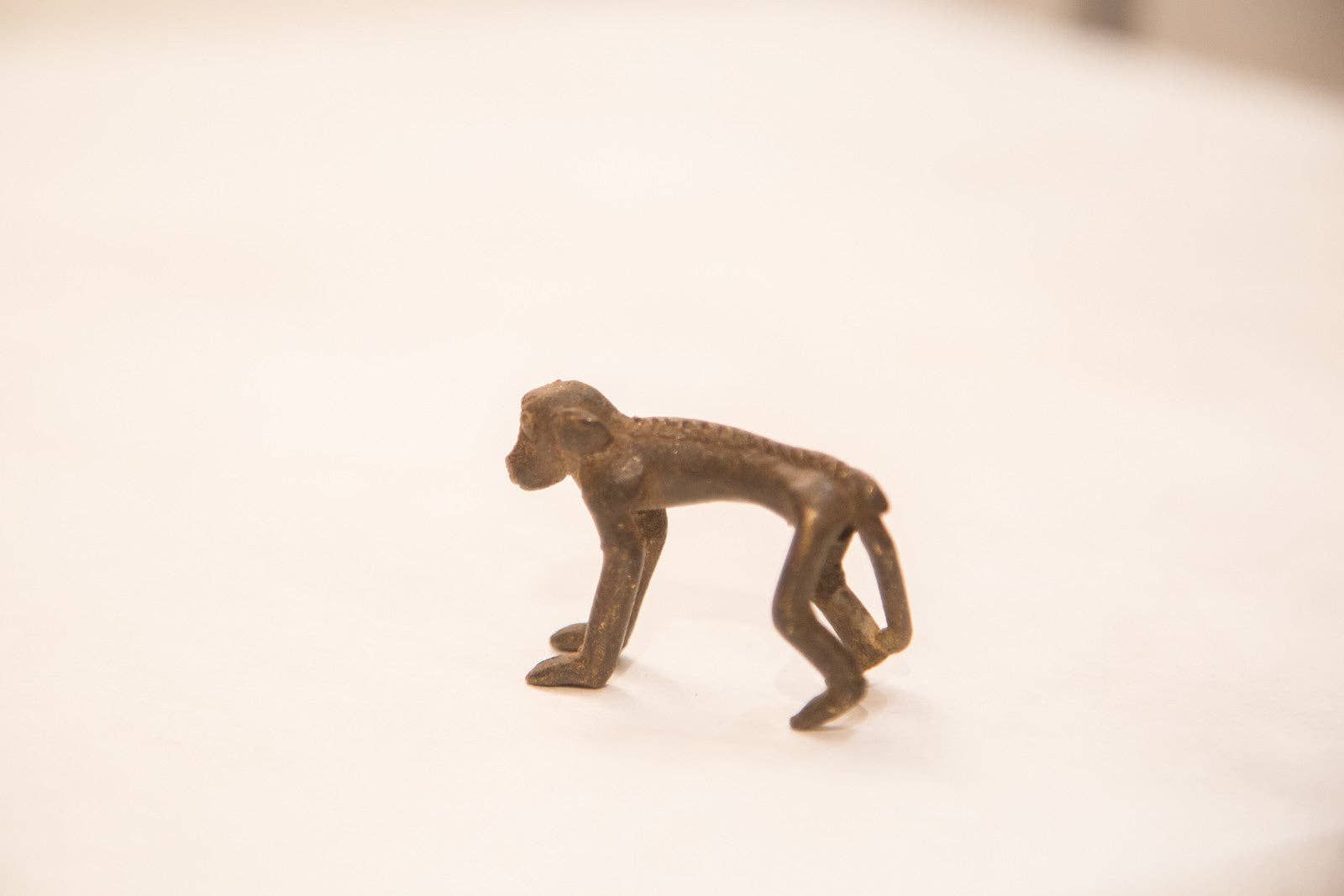Vintage Monkey Bronze Gold Weight