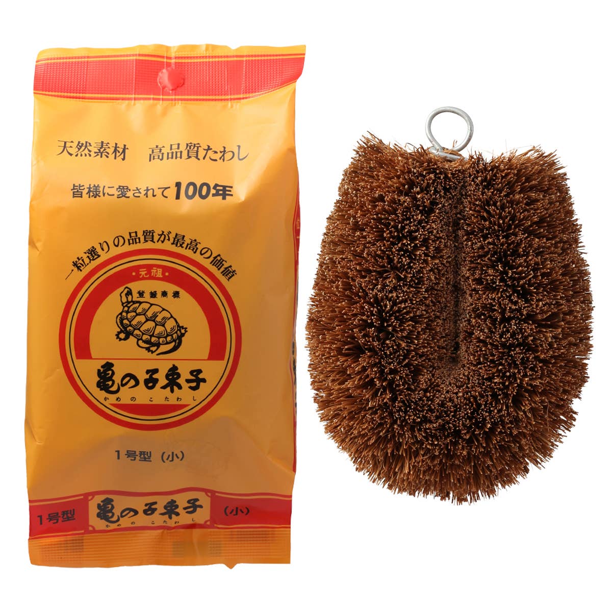 Japan Kamenoko tawashi palm scrubbing brush