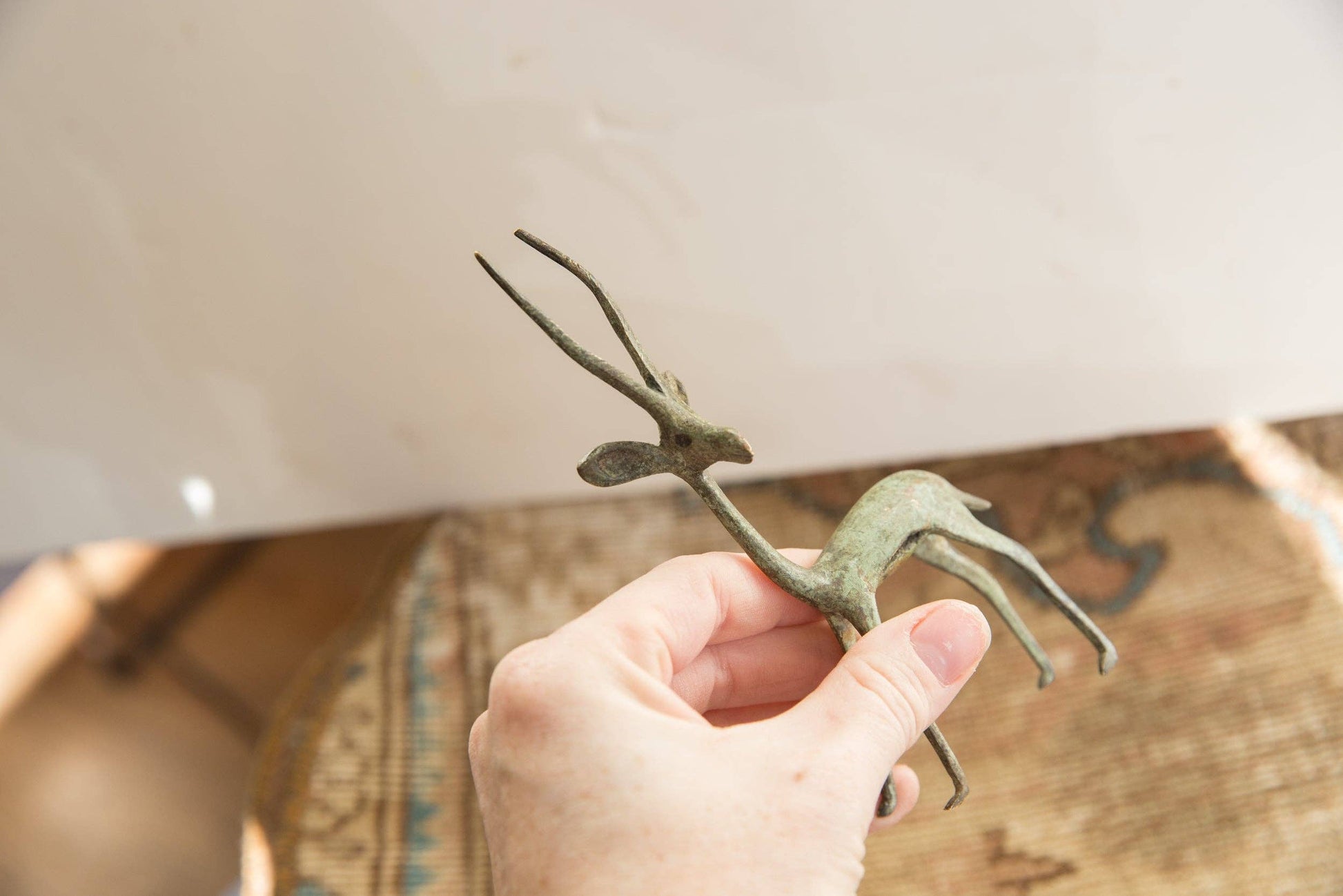 Vintage African Brightly Oxidized Gazelle