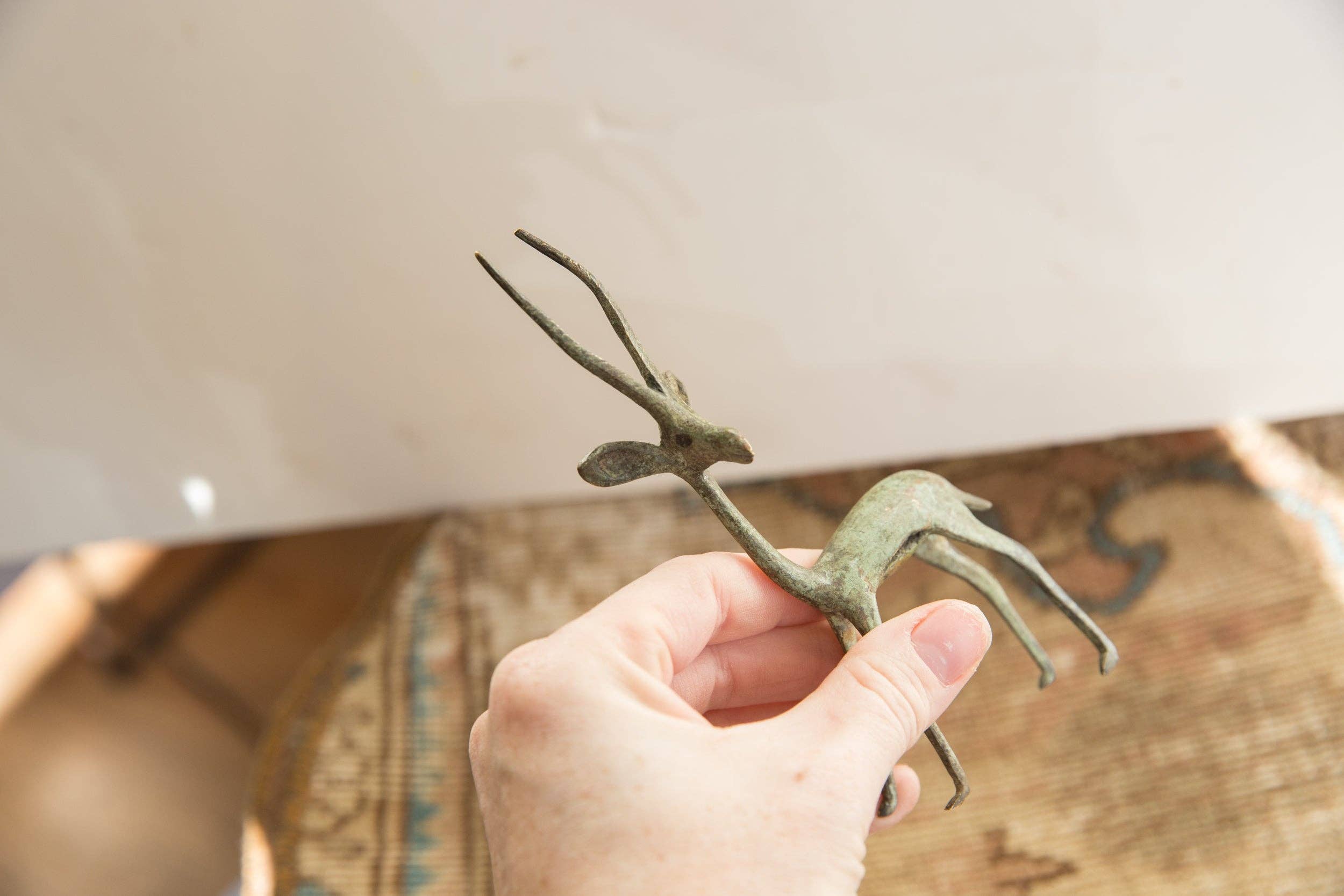 Vintage African Brightly Oxidized Gazelle