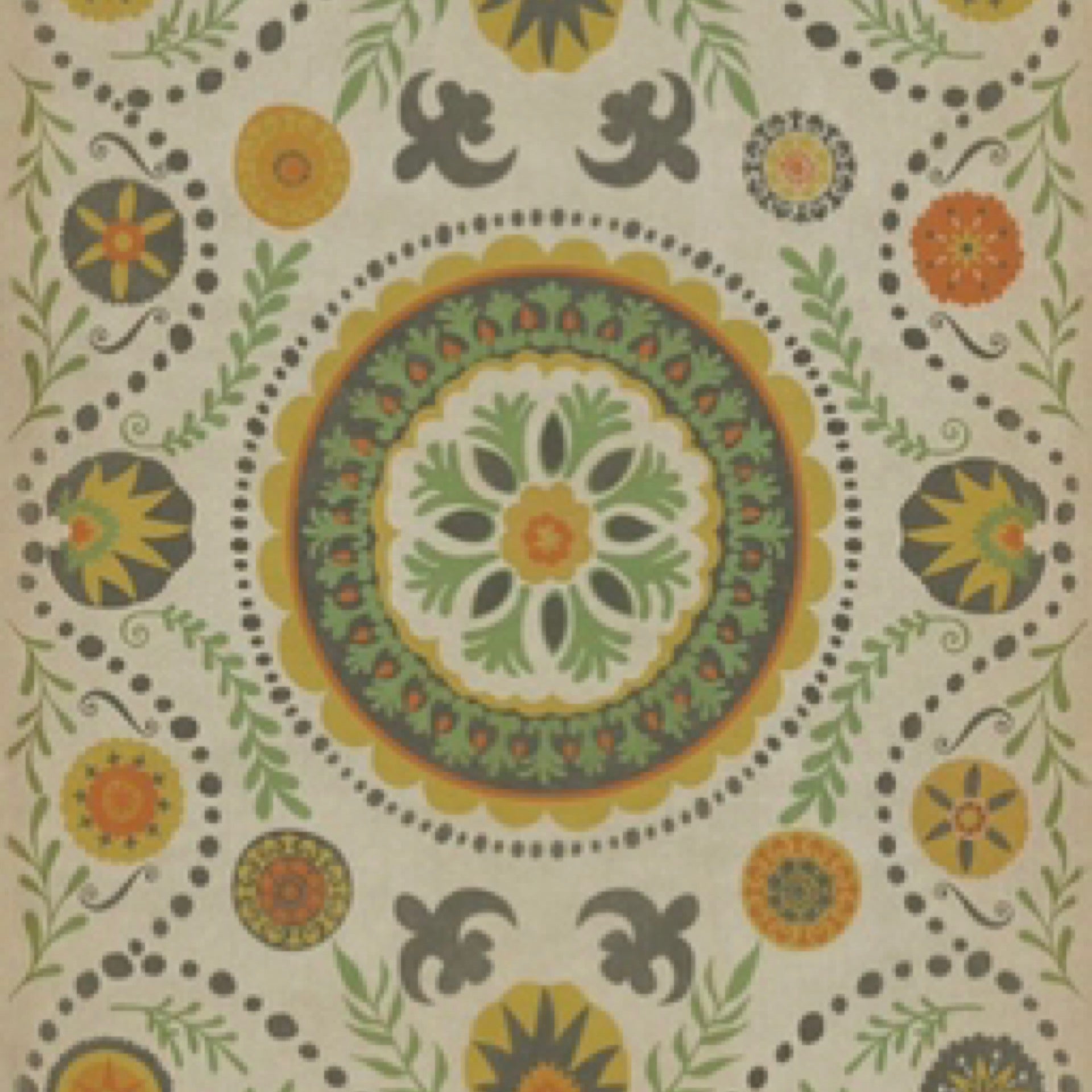 Vintage Vinyl, 20 x 30” Pattern 38 Autumn