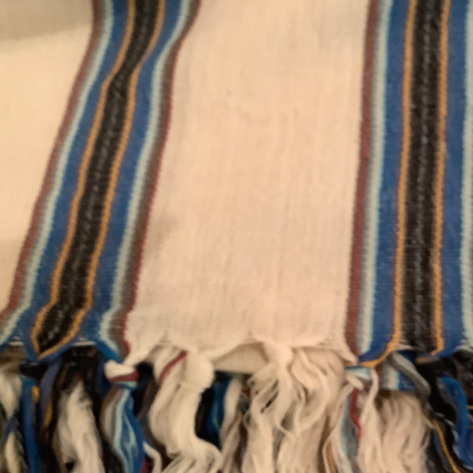 Organic Cotton Turkish BATH Towel - Multi Clor Blue Stripe