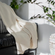 Aizome Regenerative Cotton Knitted Blanket