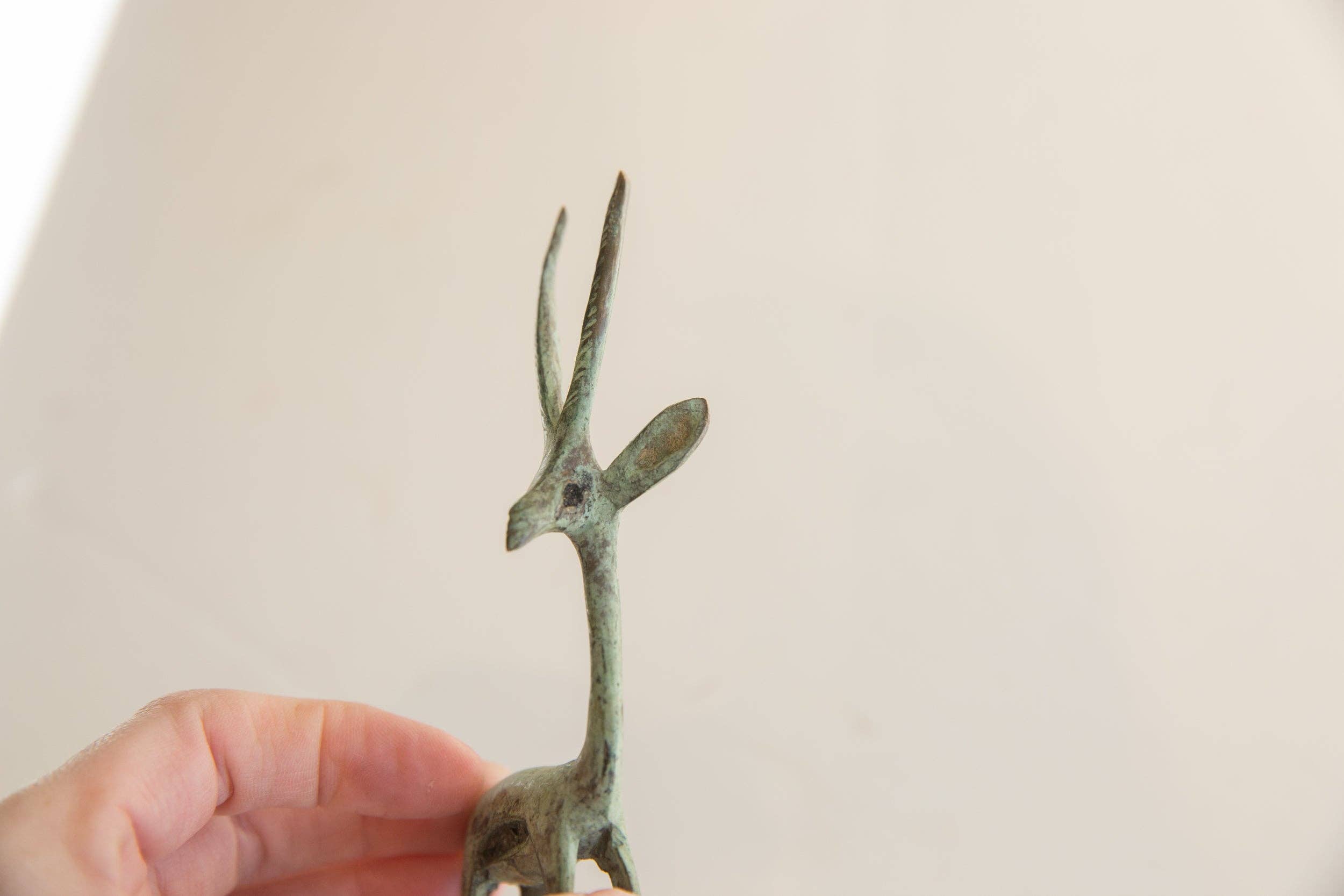 Vintage African Gazelle Brightly Oxidized