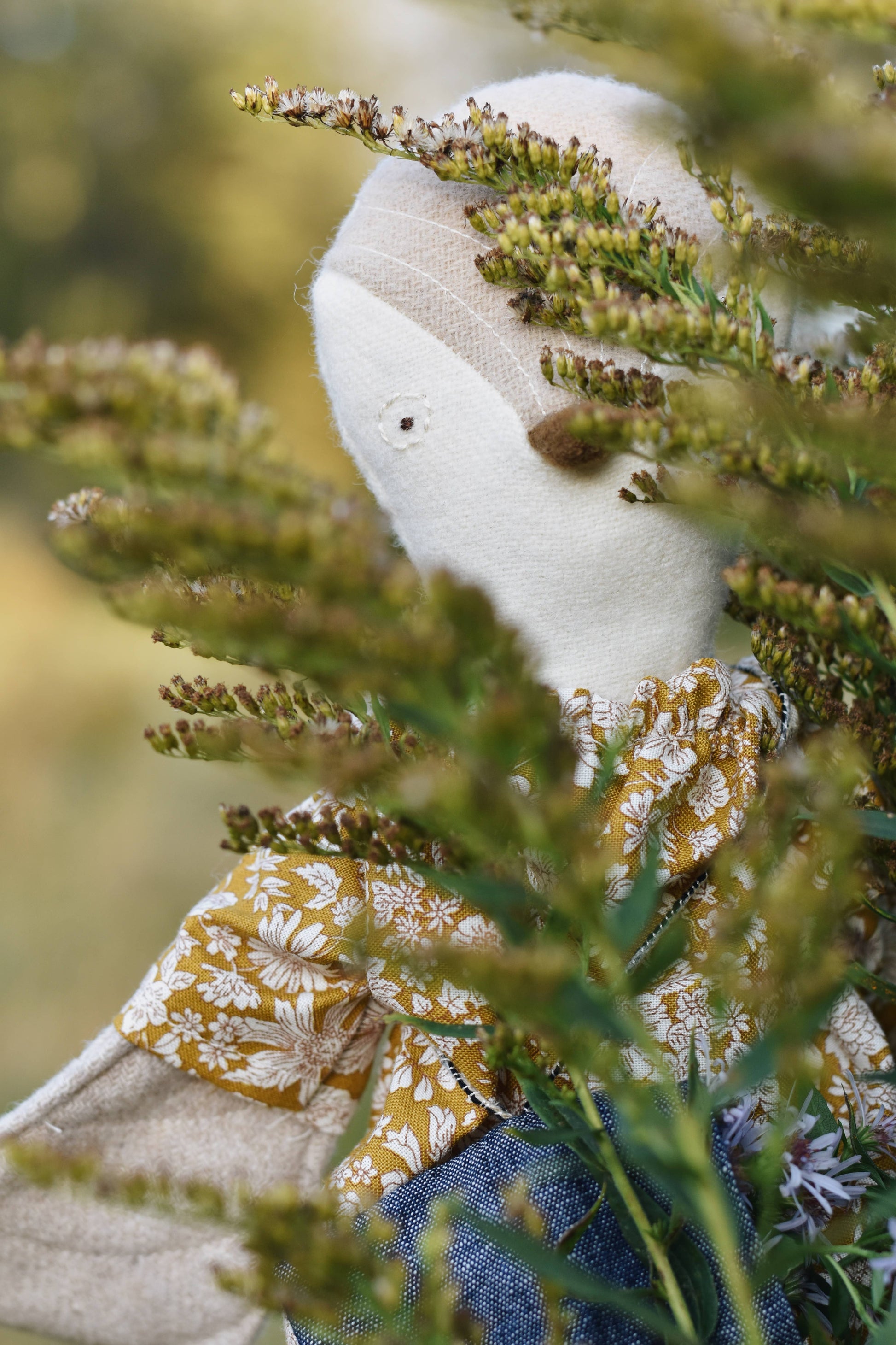 Olive the Owl -Liberty Ochre Floral Dress