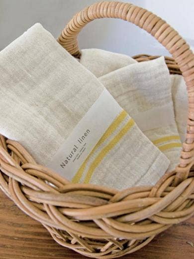 Japan AXCIS Natural linen handtowel: Grey