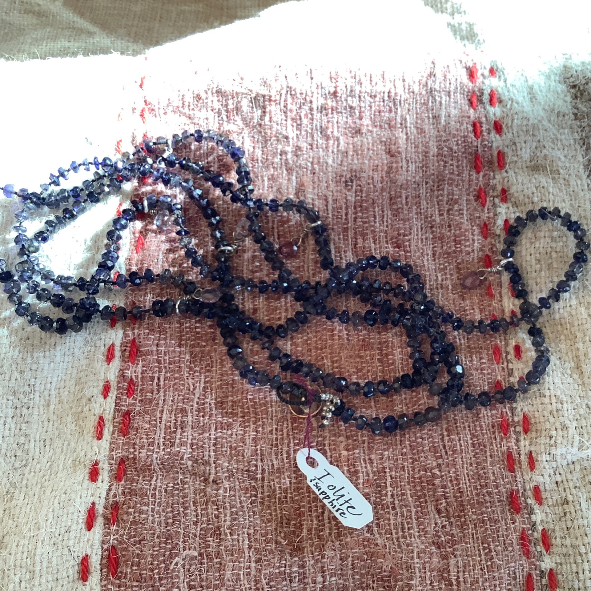 Stefani Blain Necklace ~ Iolite and Sapphire
