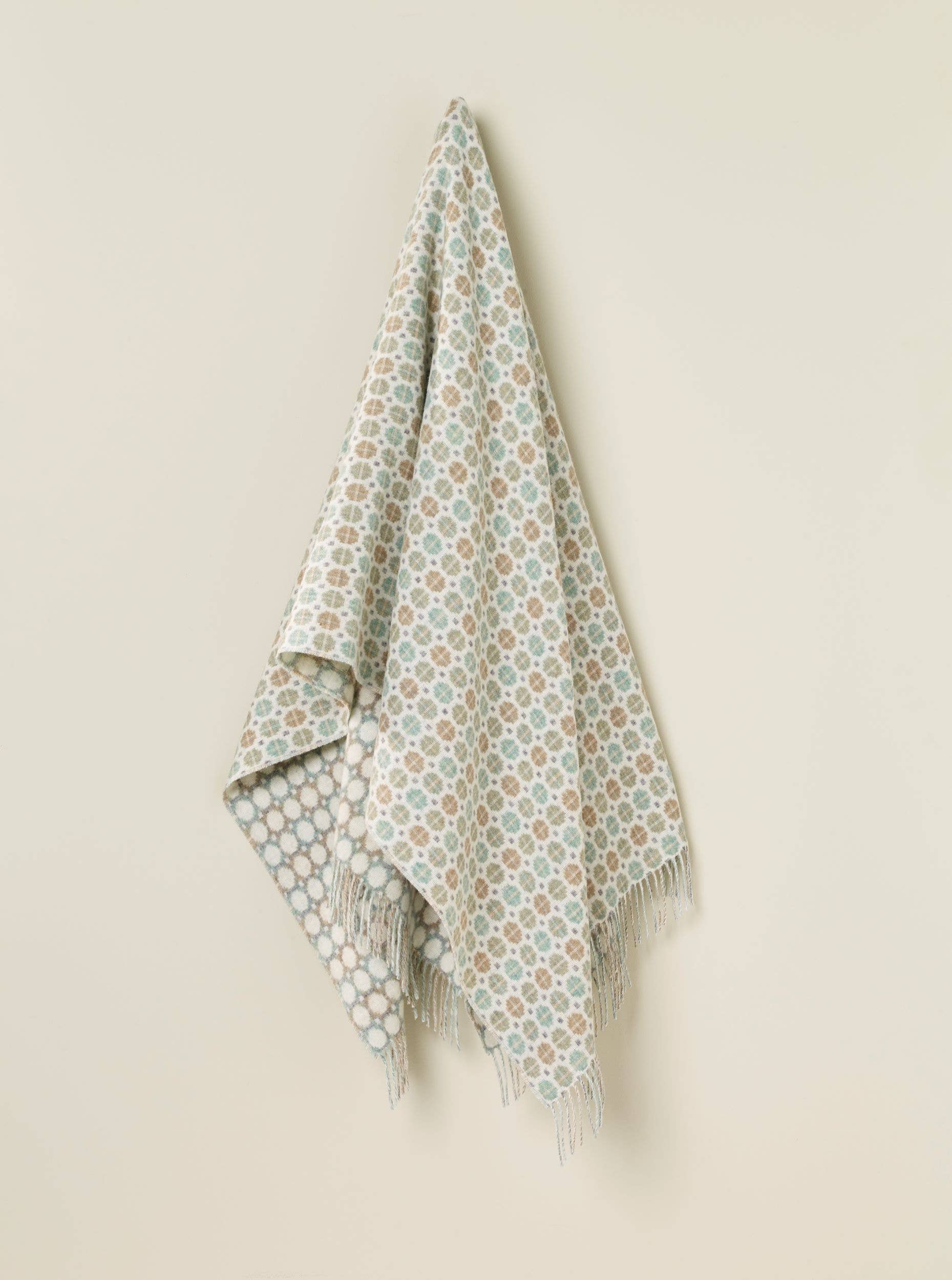Merino Throw Blanket, Milan Range, Sky Blue, UK