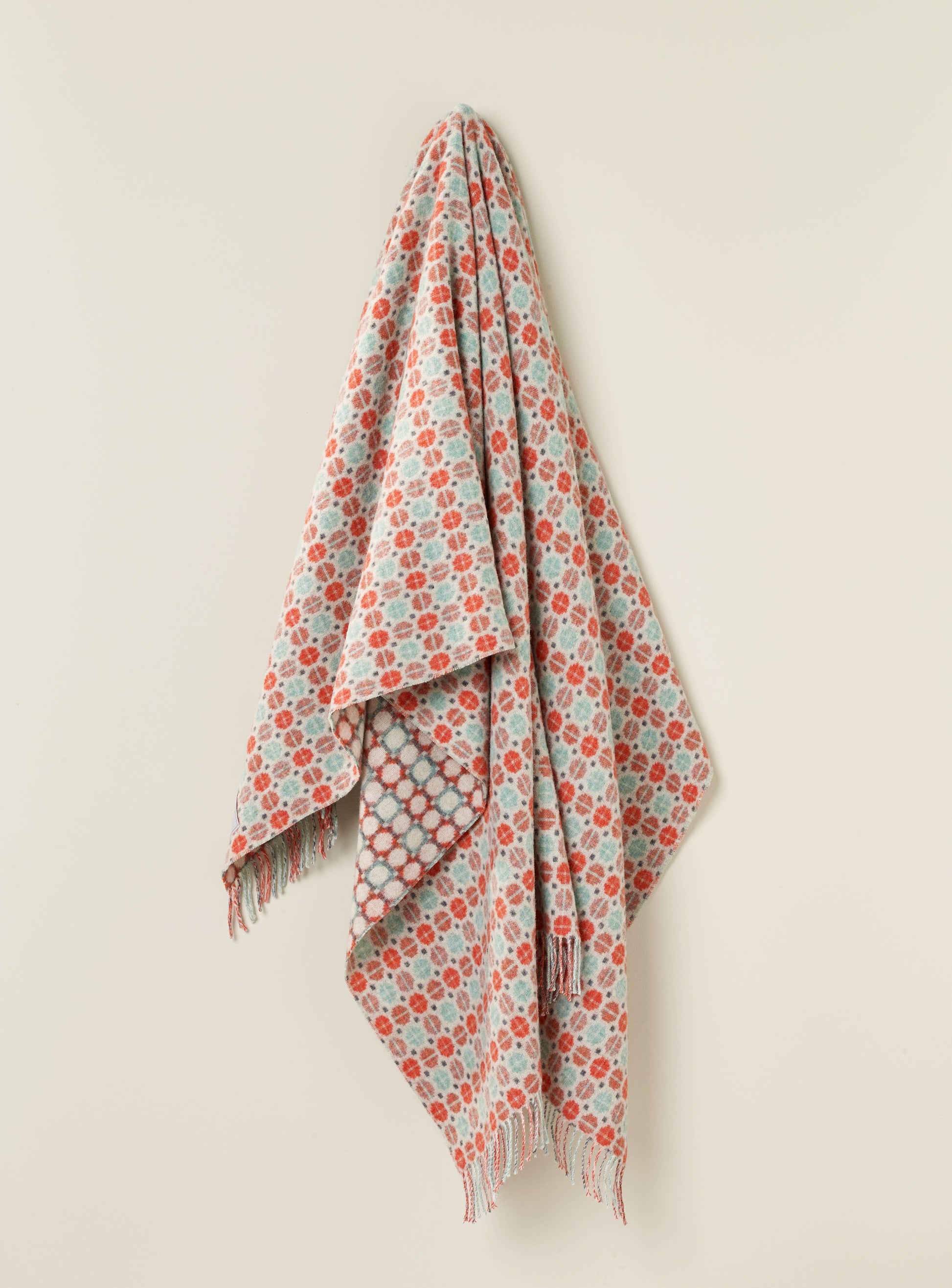 Merino Throw Blanket, Milan Range, Sky Blue, UK