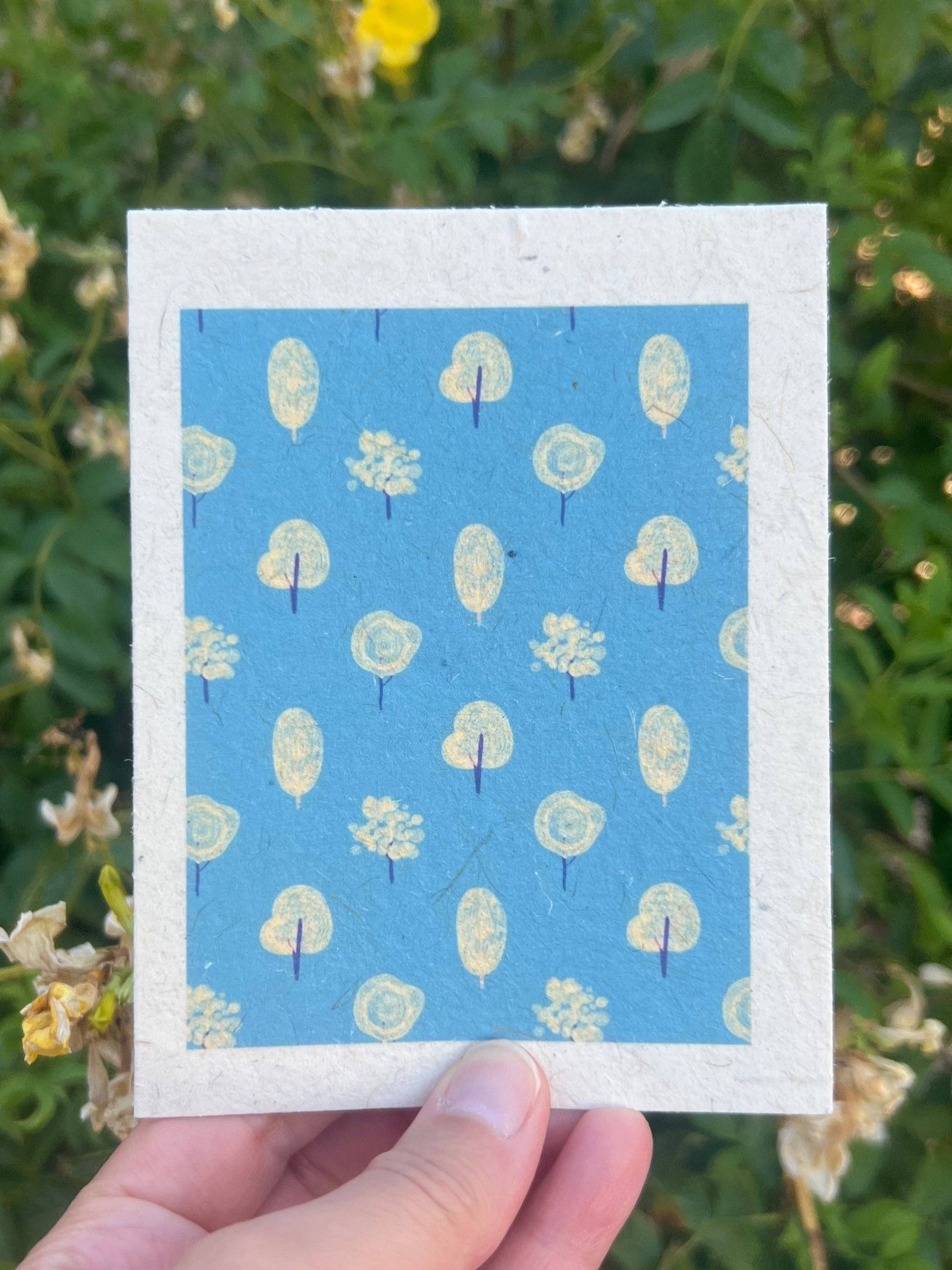 Plantable Hand-Drawn Seed Paper Greeting by Marissa Kay || MW1