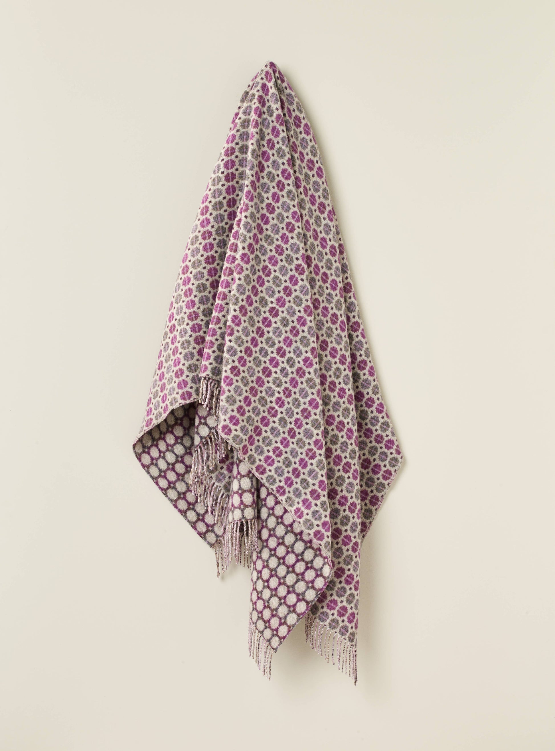 Merino Throw Blanket, Milan Range, Sky Blue, UK