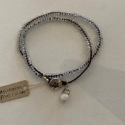 Stefani Blain Bracelet ~ Aquamarine, Freshwater Pearl & Sterling