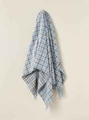 Merino Throw Blanket, Milan Range, Sky Blue, UK