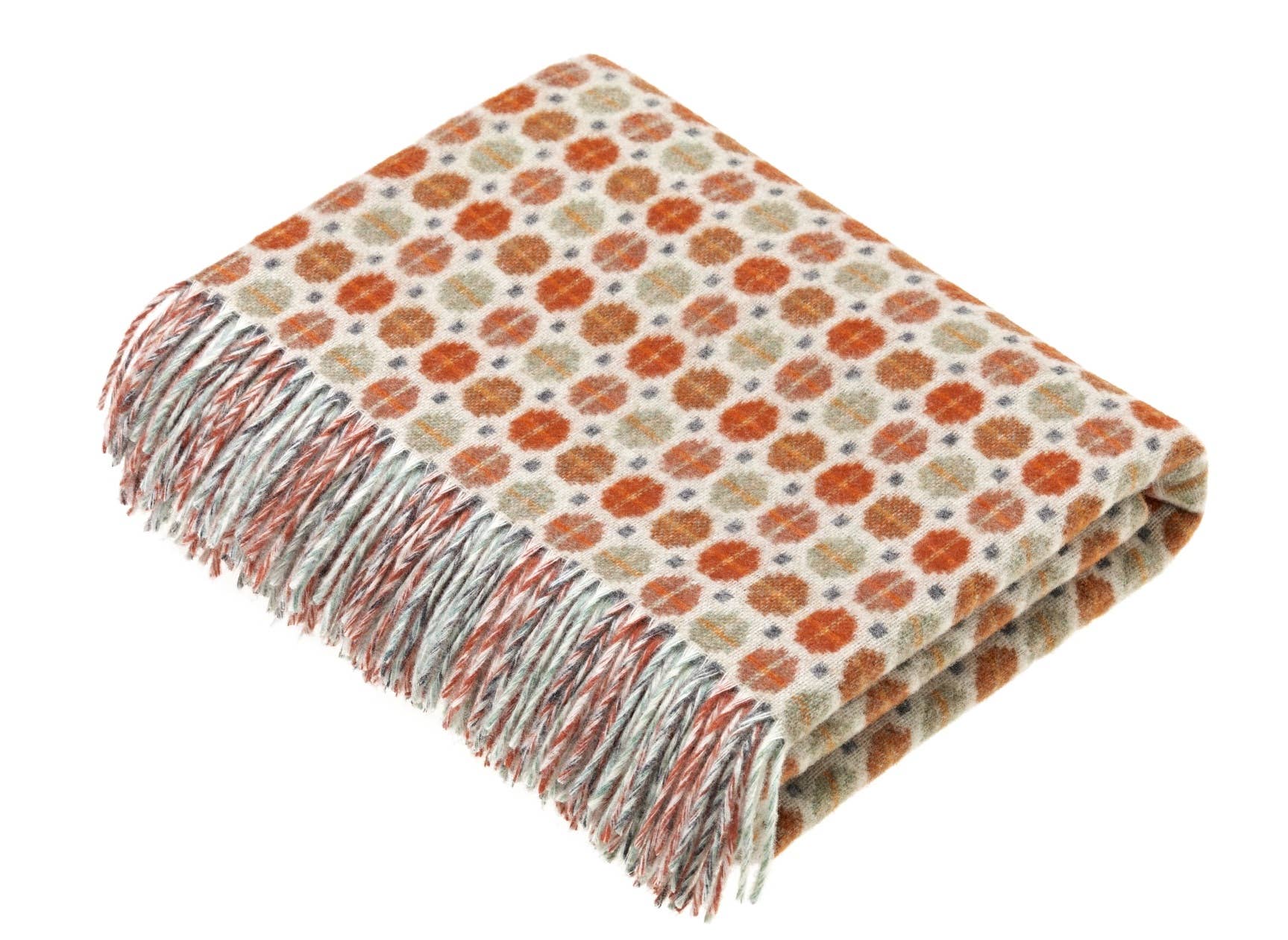 Merino Throw Blanket, Milan Range, Sky Blue, UK