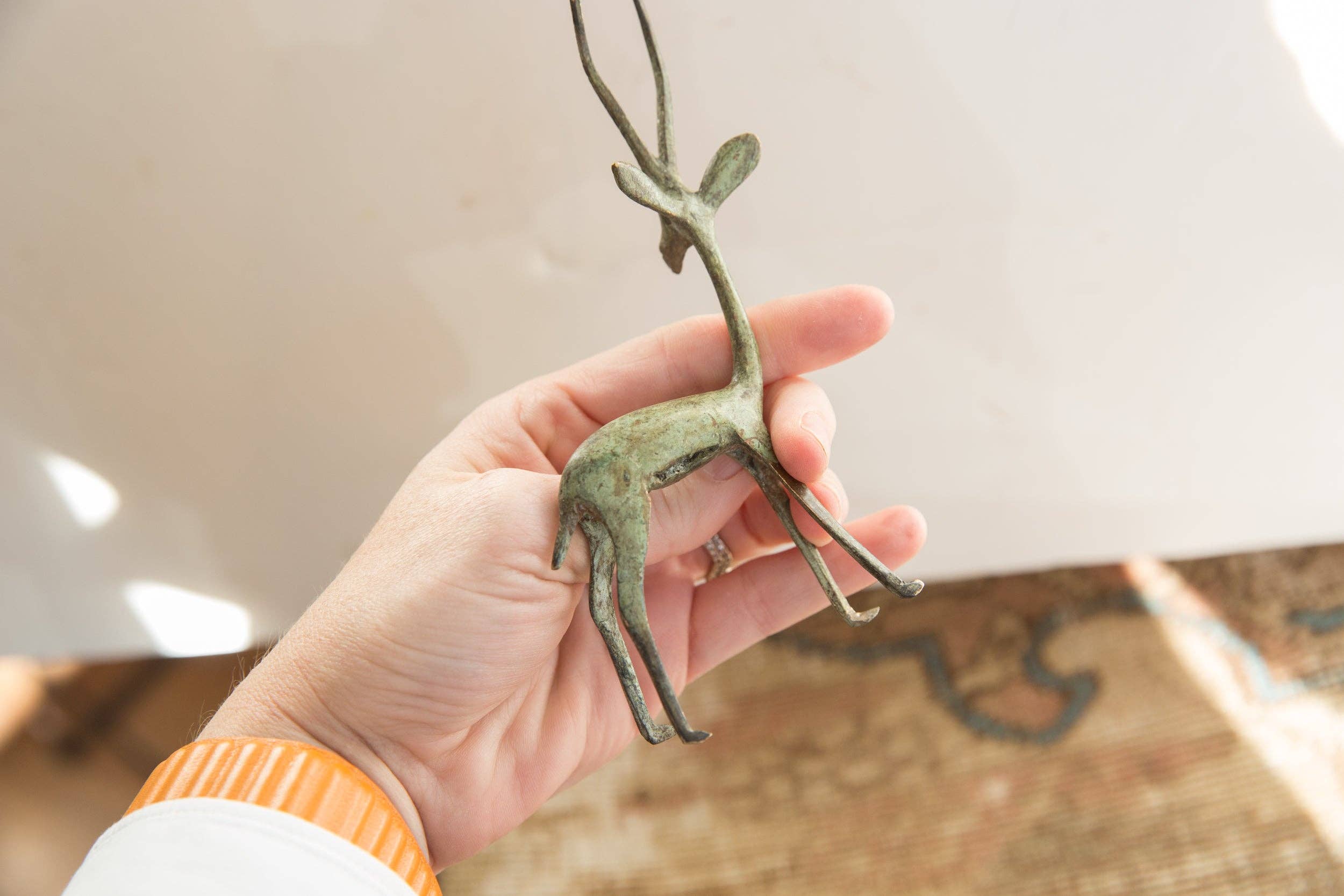 Vintage African Brightly Oxidized Gazelle