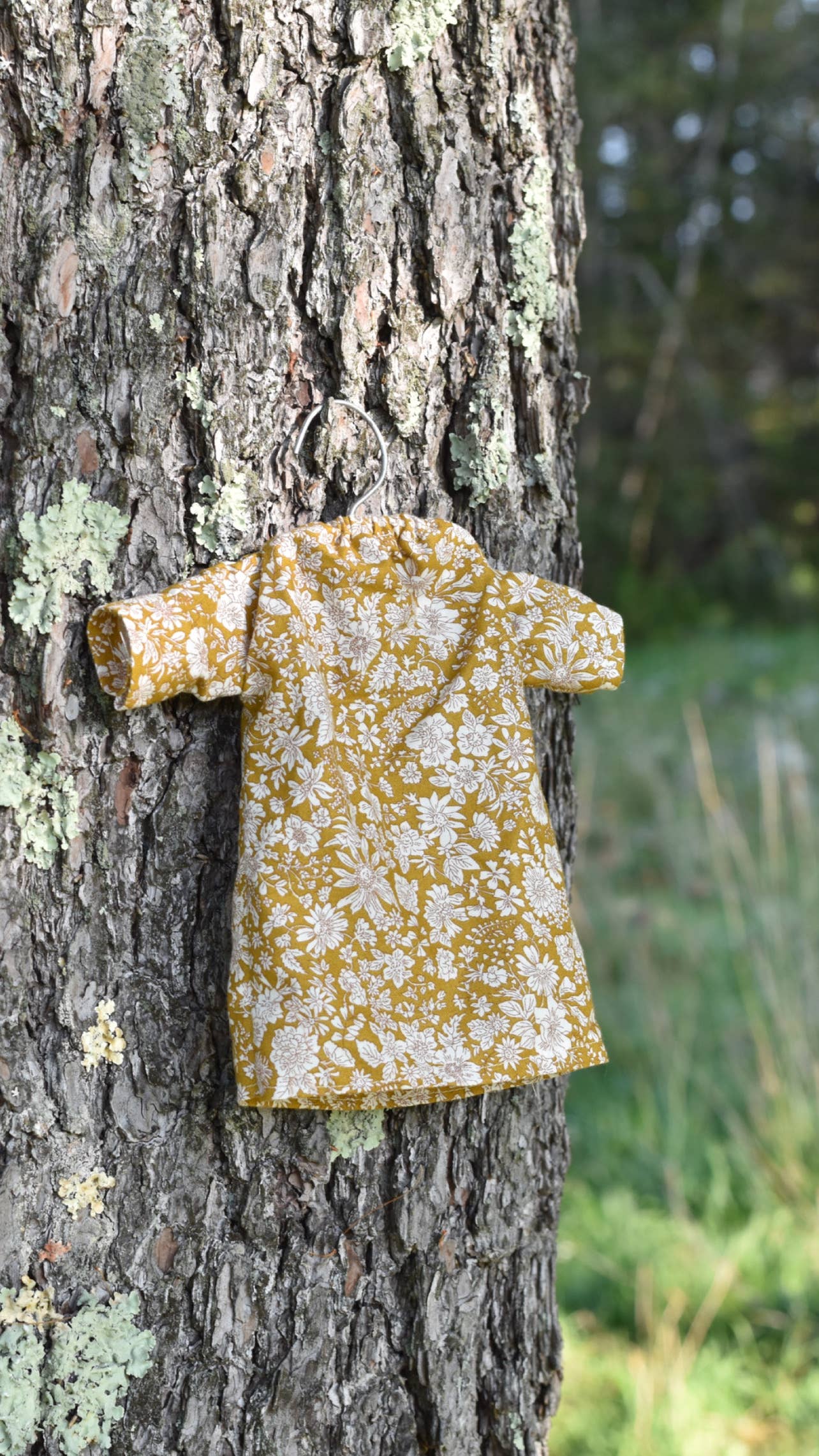 Olive the Owl -Liberty Ochre Floral Dress