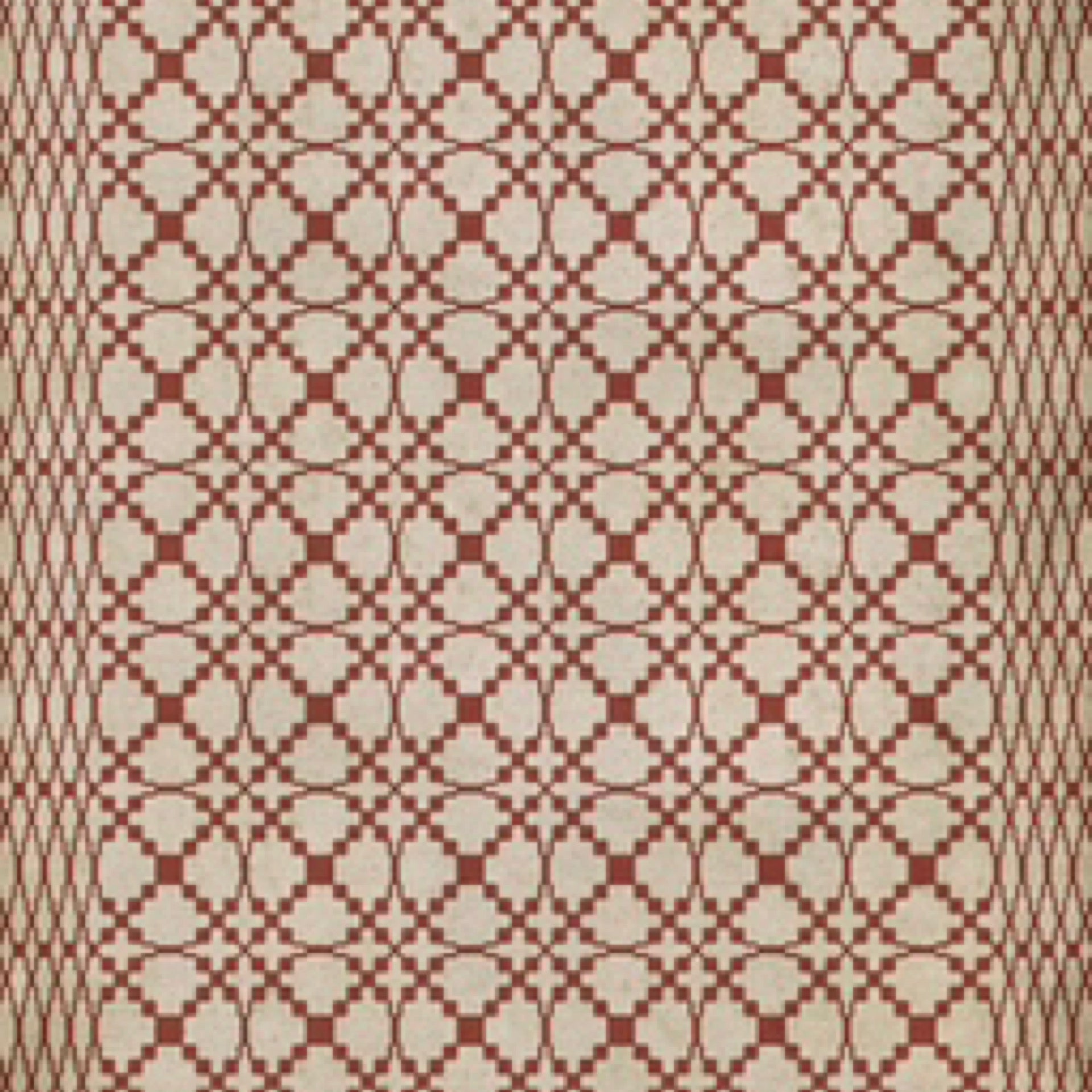 Vintage Vinyl, 52 x 76” Williamsburg Woven, Caroline