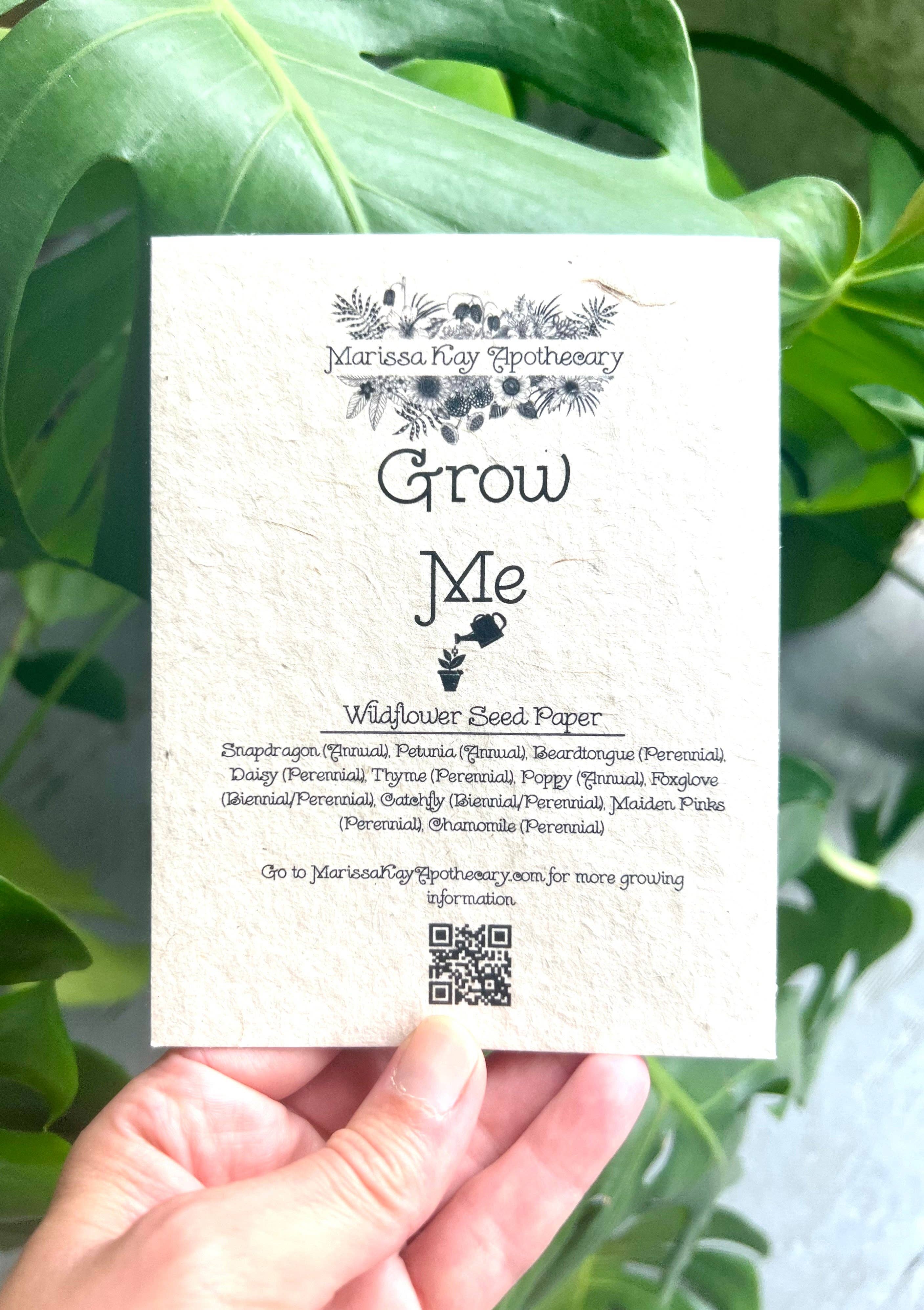 Plantable All-Occasion Card - William Morris - MOR4: Single Card